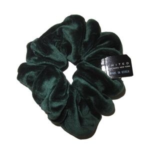 Limited Green Velour Hair Scrunchie NWT